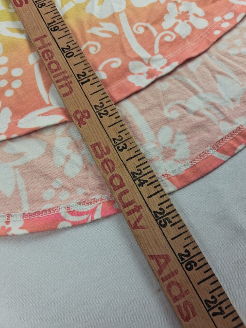 Faded Glory Girls Sleeveless Floral Dress Size 6-6X Orange Pink Yellow - Picture 8 of 9
